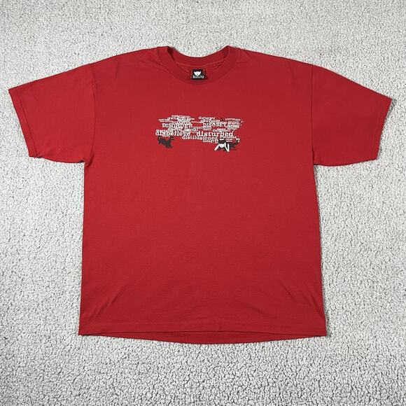 Emily The Strange Shirt Large Red Vintage Y2K Goth Punk Emo - Picture 1 of 11